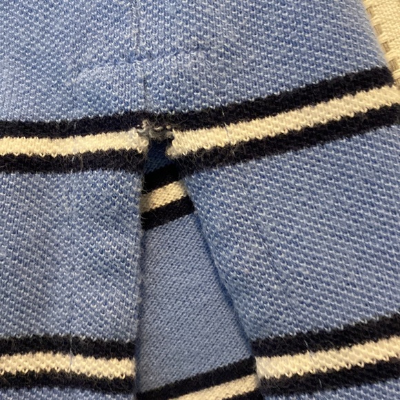 Mens Polo Ralph Lauren 3XLT short-sleeve Pique Mesh knit Light Blue with stripes - Picture 5 of 6